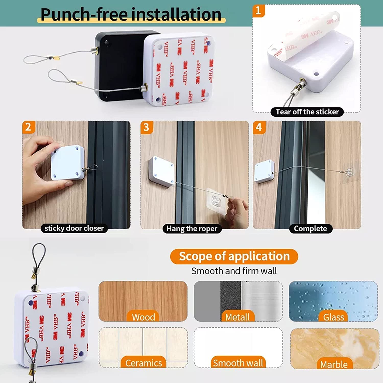 Punch-Free Automatic Door Closer