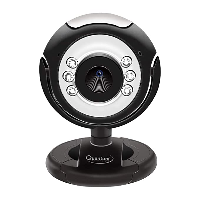 Quantum QHM495LM 6 Light USB Webcam for Laptop/Desktop
