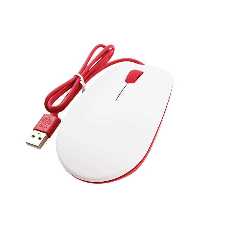 Raspberry Pi Official Mouse-Red/White