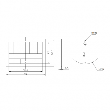 S9006 HDPE Motion Detector Lens for PIR sensor Module