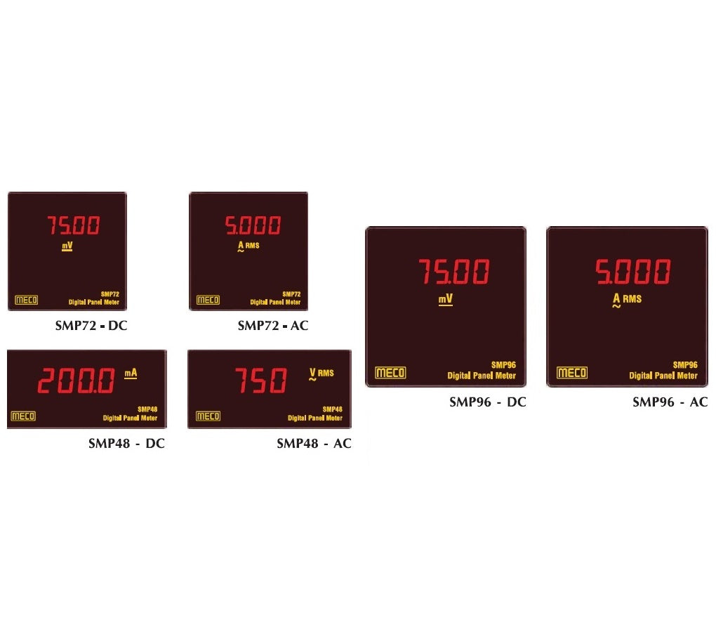 Meco: SMP48 Digital Panel Meter 0-750 AC Voltmeter
