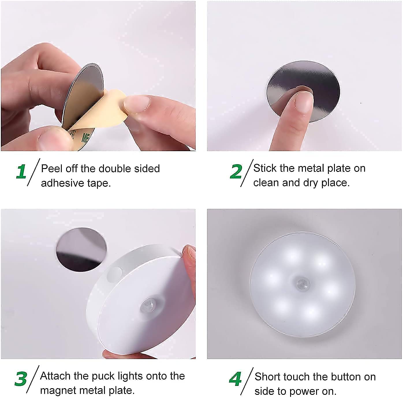 Self Adhesive Rechargeable Wireless Motion Sensor Light