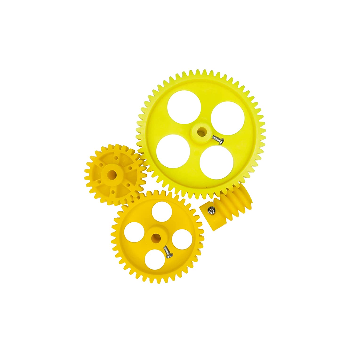 4pcs Yellow Plastic Gear 56 Tooth + 38 Tooth + 26 Tooth + 6 Tooth Combo