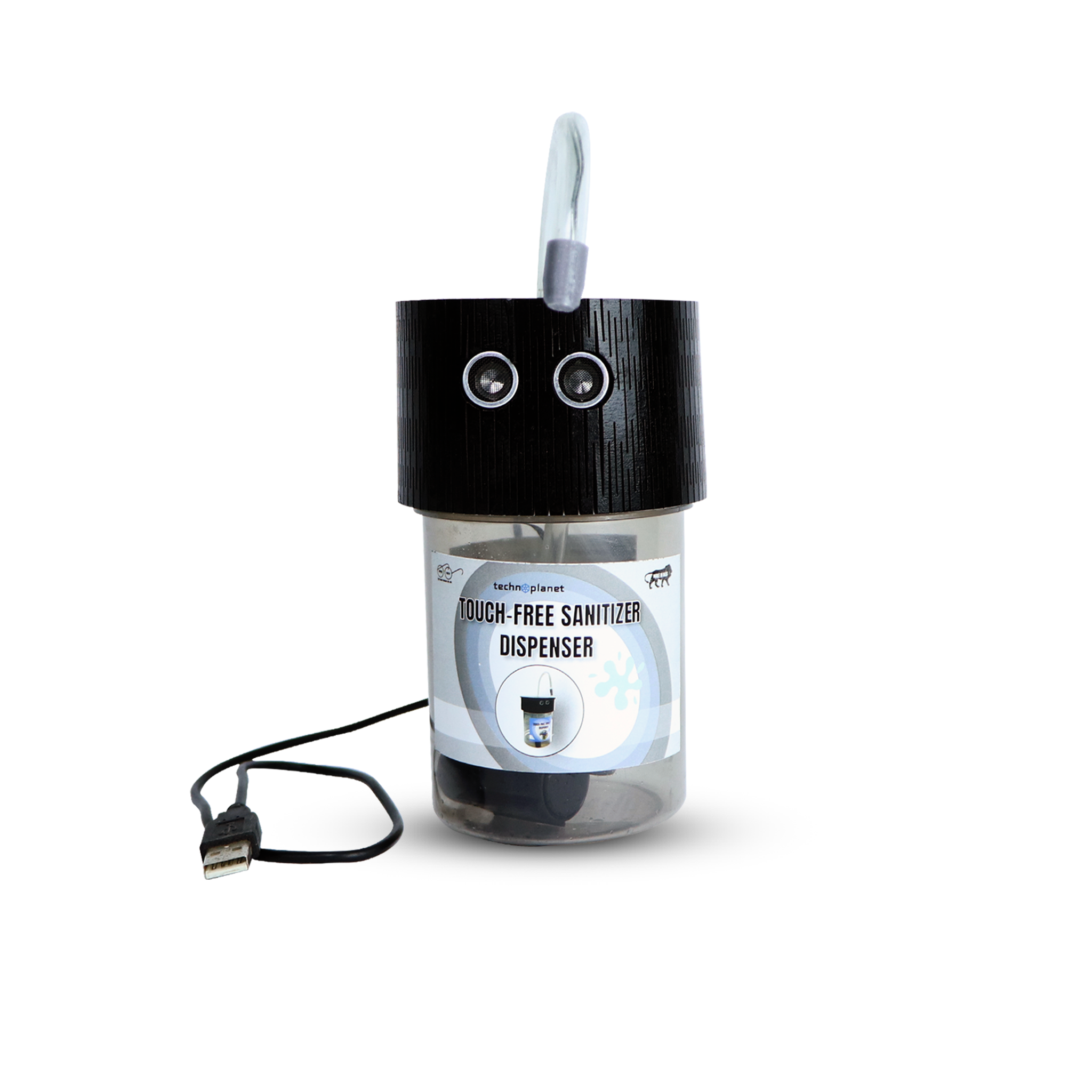 Touch-Free 'Pro' Automatic Sanitizer Dispenser with USB Cable. Indoor/Outdoor Compatible(without sanitizer).