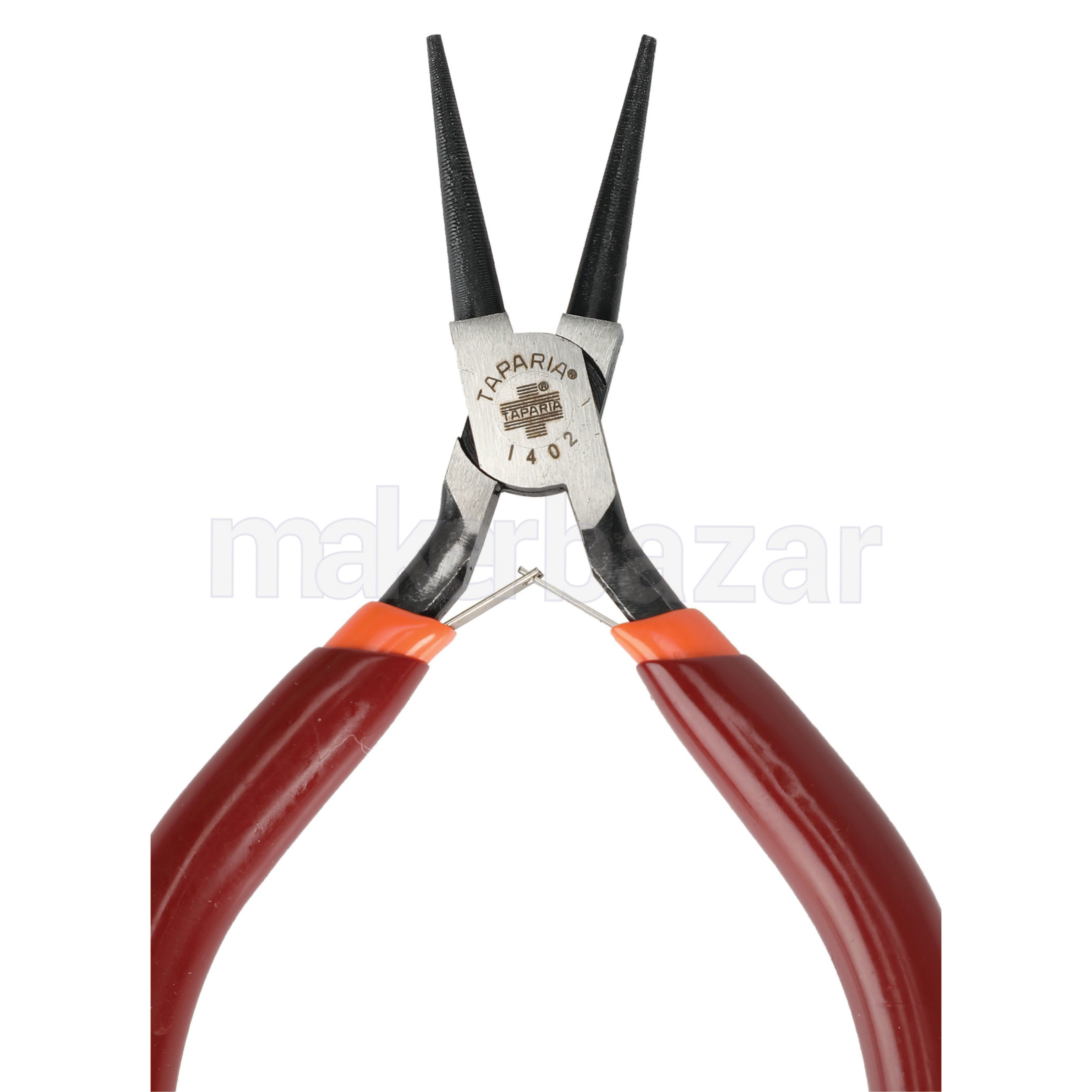 Taparia: 1402 Round Nose Mini Pliers With Two Color Dip Coated Sleeve 125mm/4.9inch