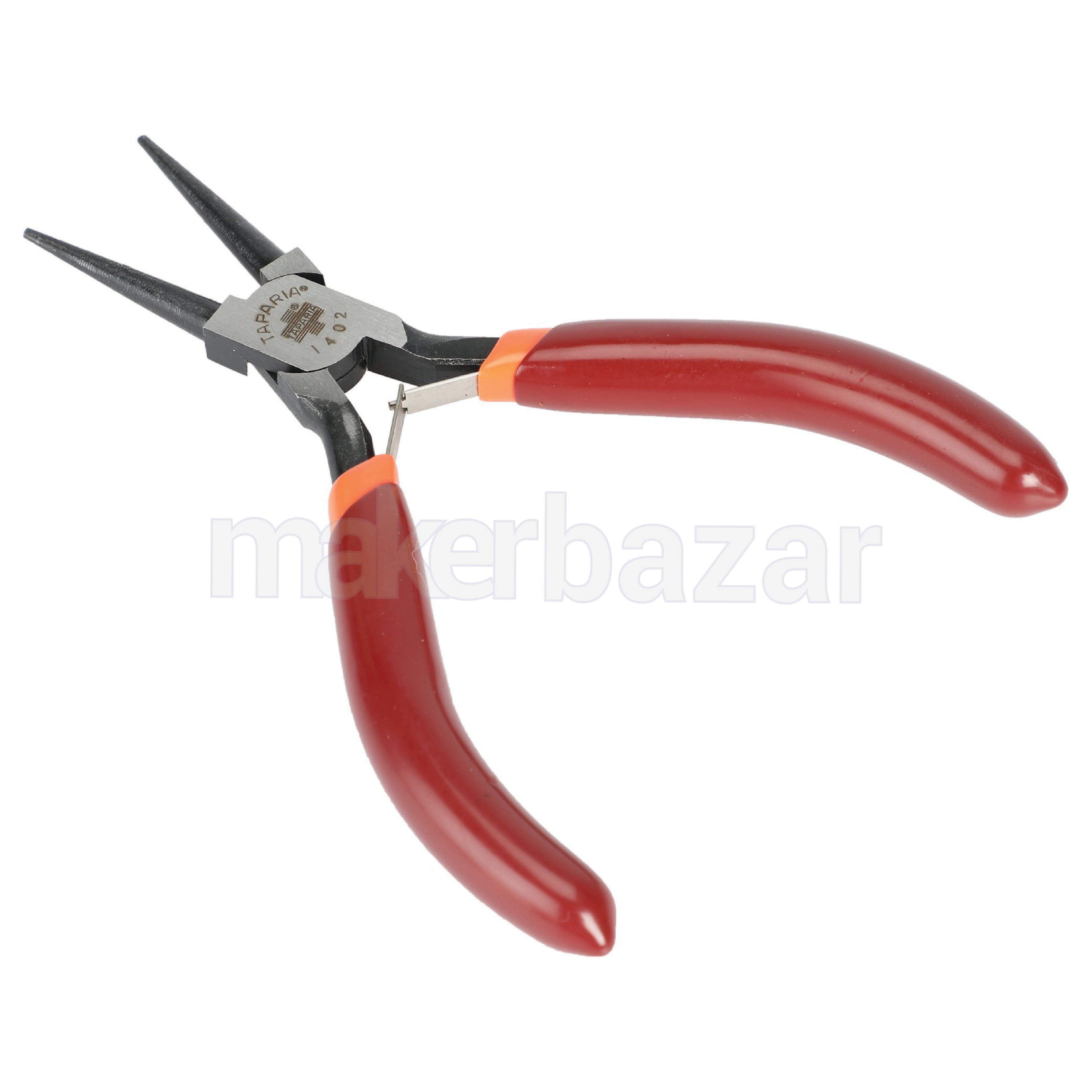 Taparia: 1402 Round Nose Mini Pliers With Two Color Dip Coated Sleeve 125mm/4.9inch