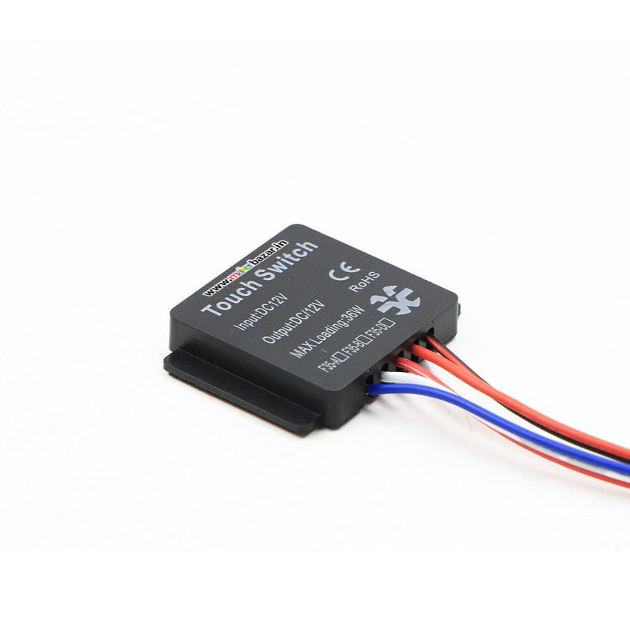 12V 3A Triple Mirror Touch Switch With Dimmer Operate Two LED Strips