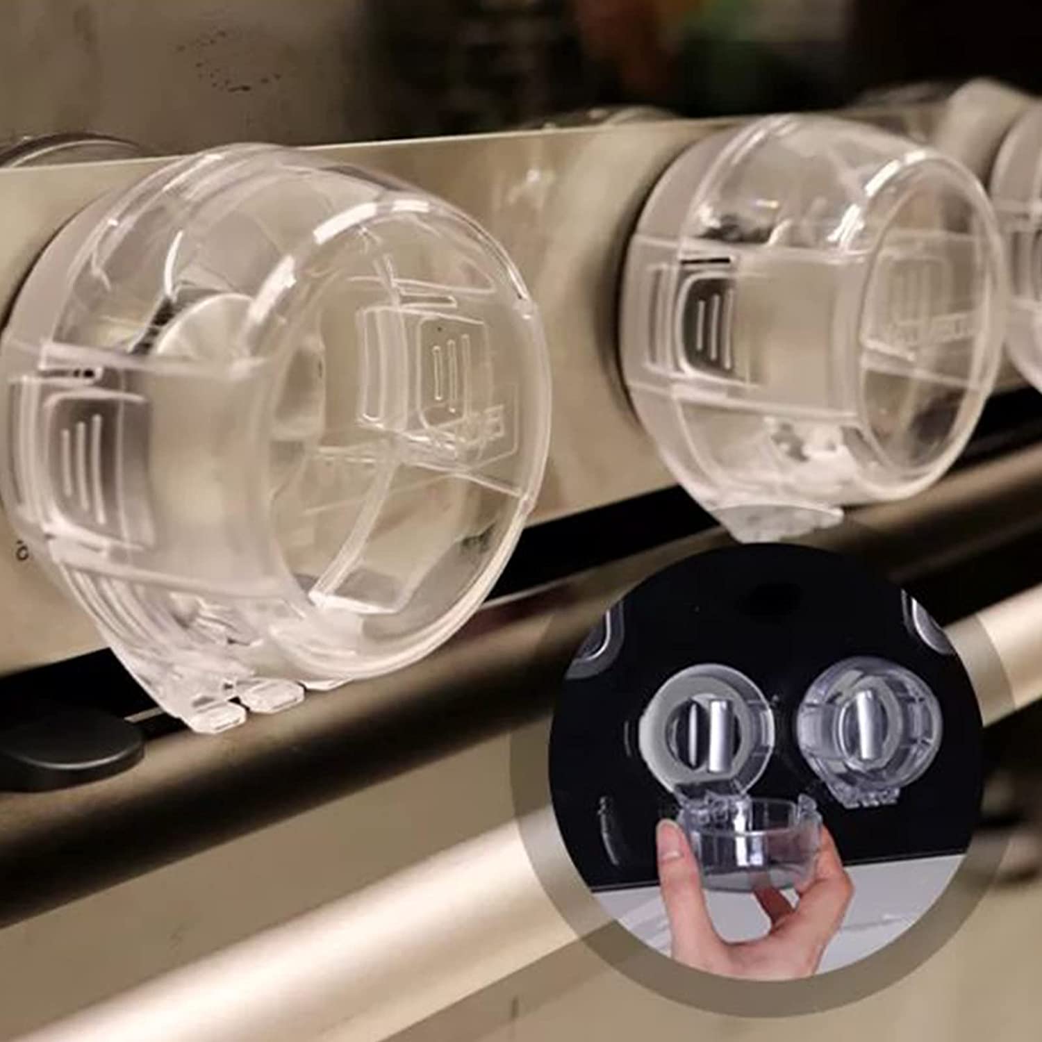 Transparent Gas Stove Knob Cover for Child Safety