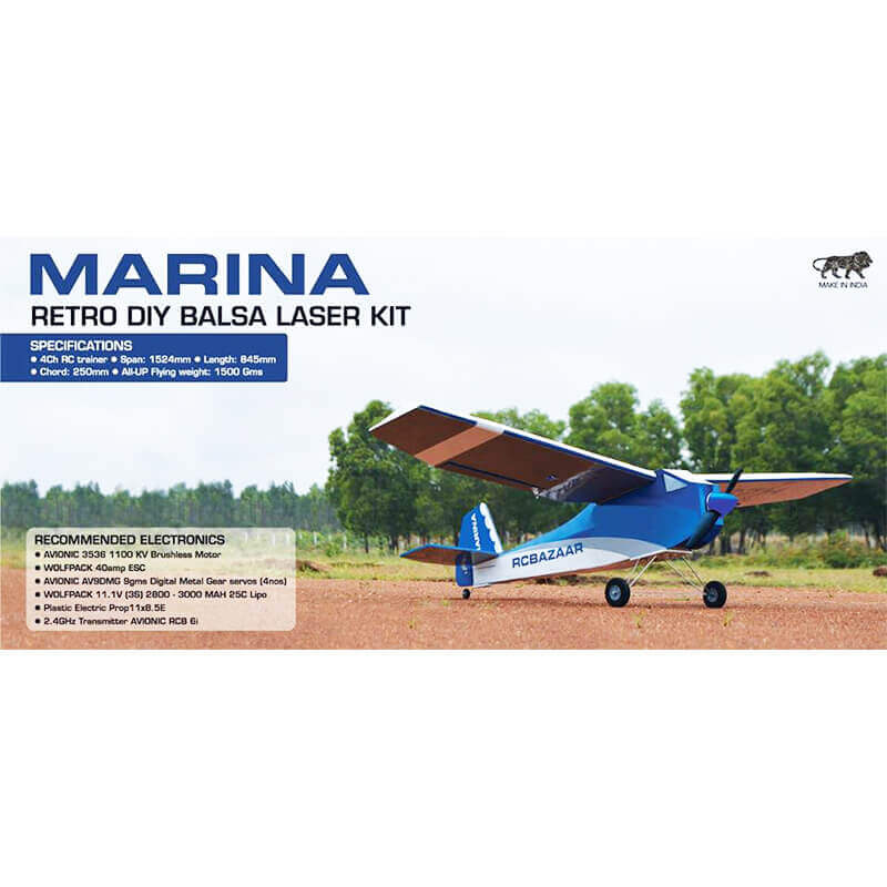 Marina Aircraft Laser Cut Balsa Model Kit | Makerware