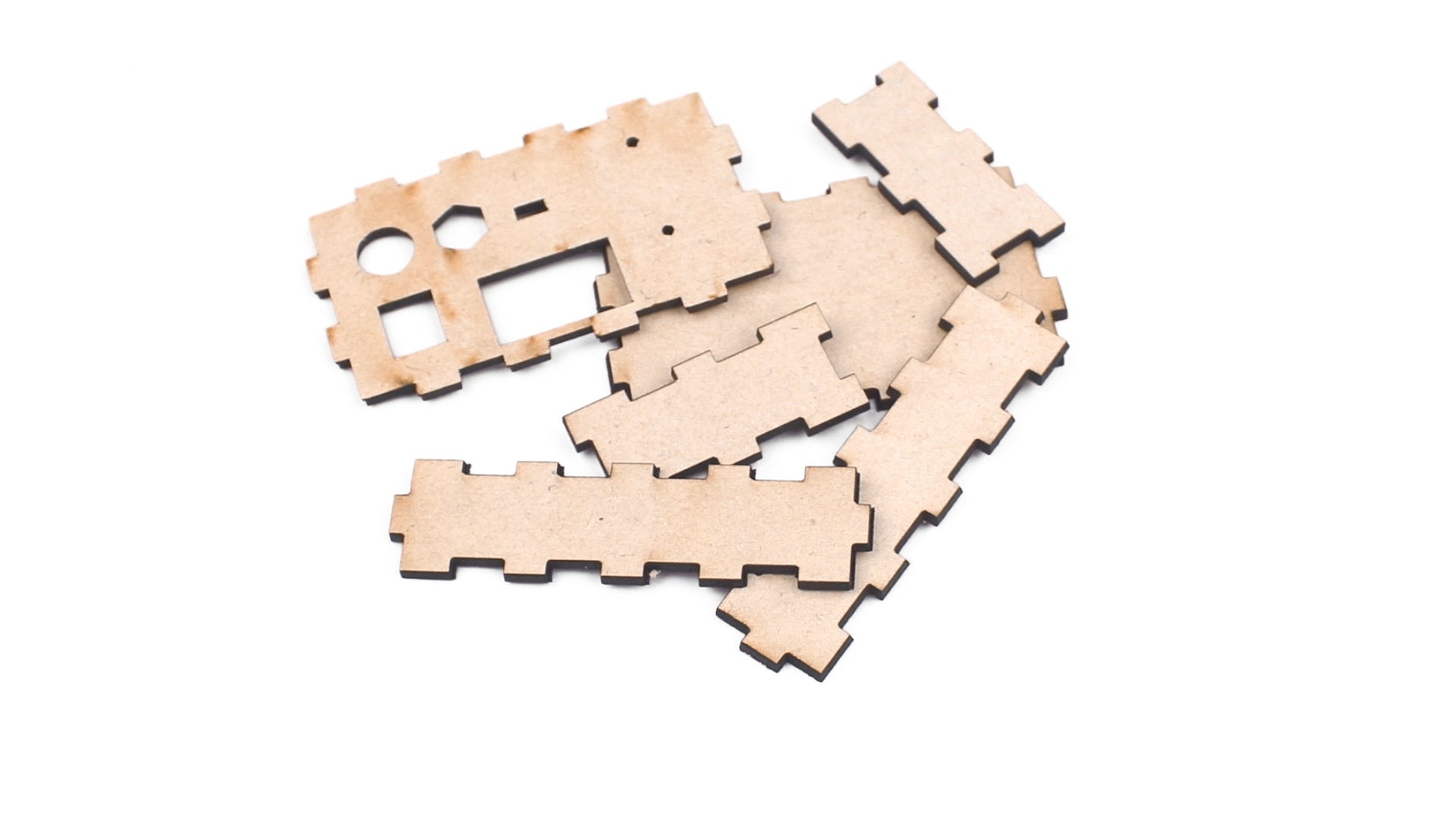 Laser Cut MDF Parts for Pocket Voltmeter | Makershala Warehouse (Makerware)