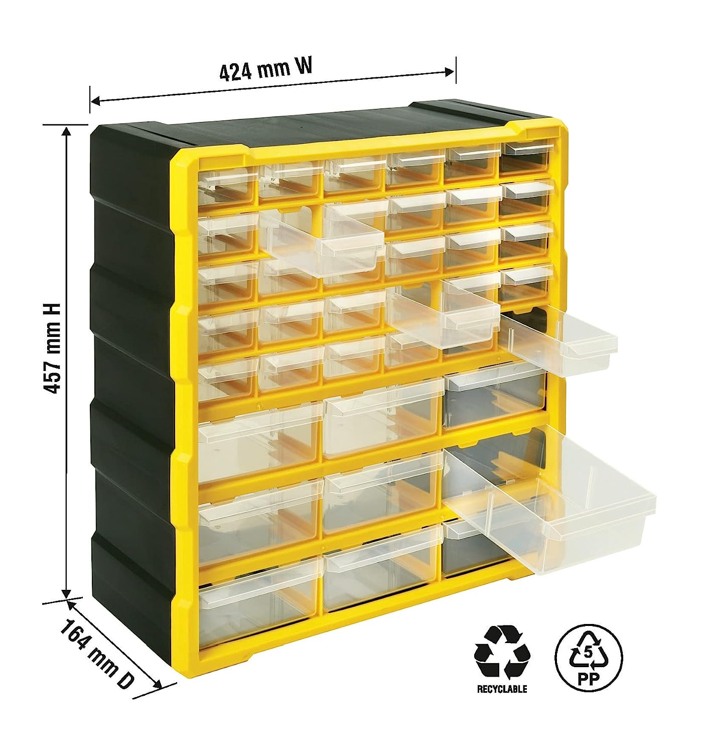 Alkon: ACO39 Component Organizer Box with 39 Drawers