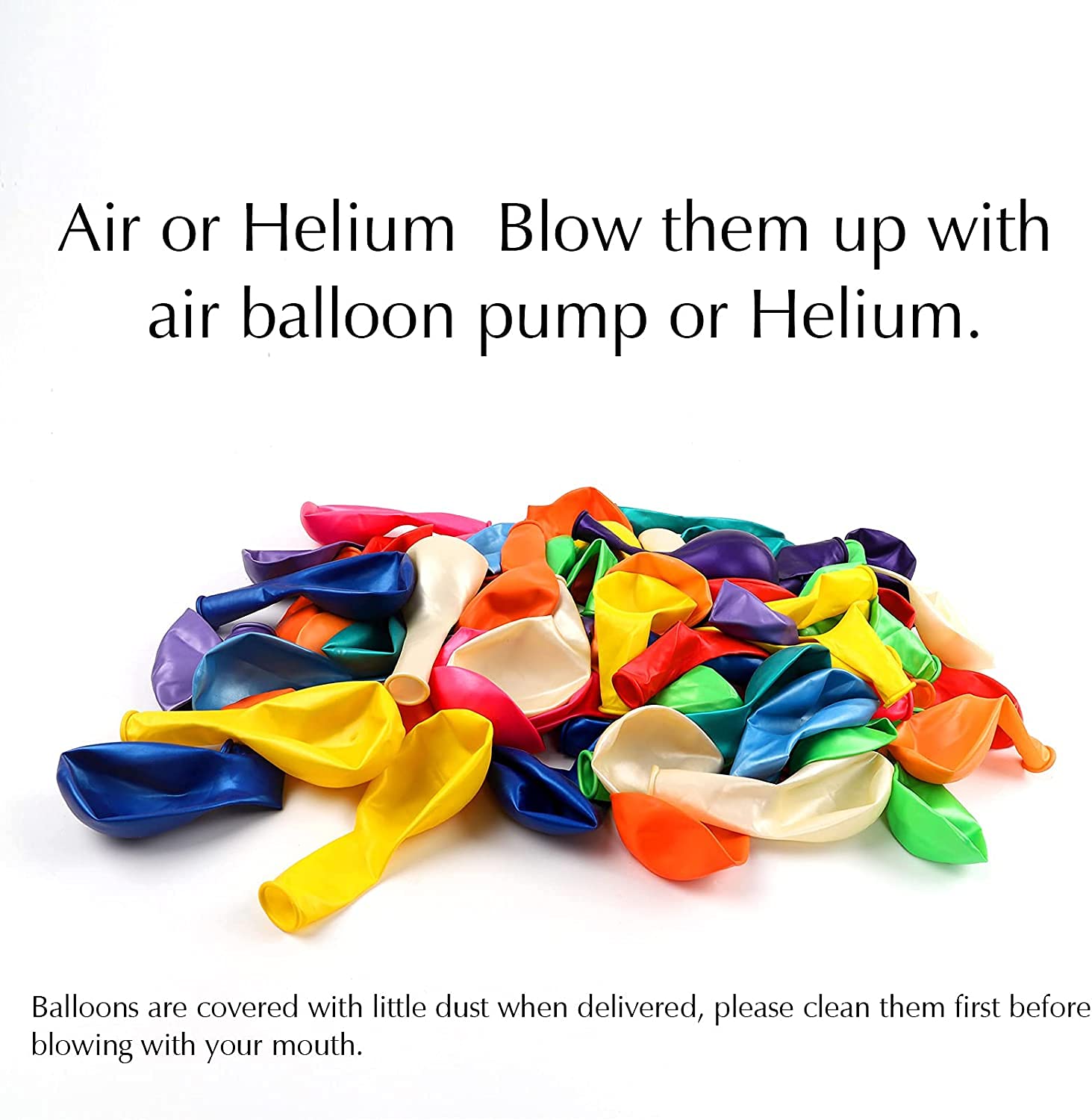 50pcs Assorted Solid Color Latex Balloons