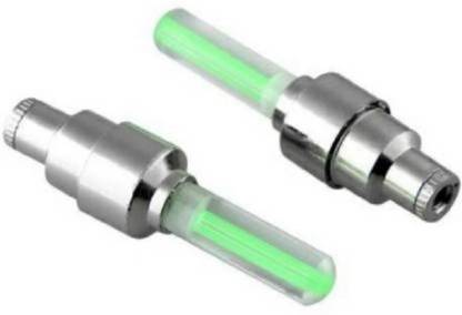 LED Flash Light Lamp For Bicycle Wheel Valve Sealing Caps (2pcs)