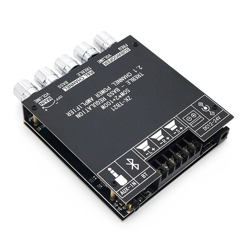 ZK-TB21 High Power 2.1 Channel Bluetooth Digital Amplifier Board 50WX2+100W