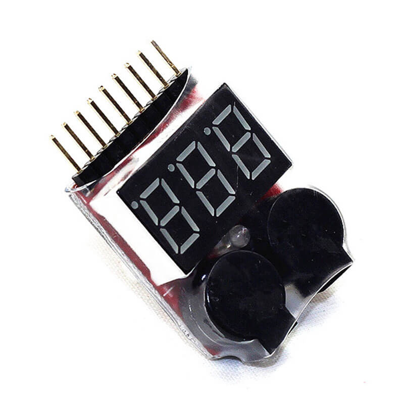 Lipo Voltage Checker 1S-8S with Buzzer Alarm