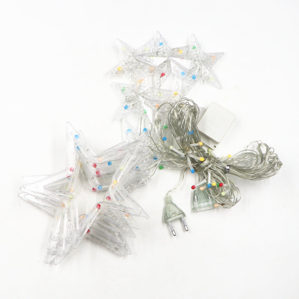 6+6 Multi-Color Star LED Curtain Lights