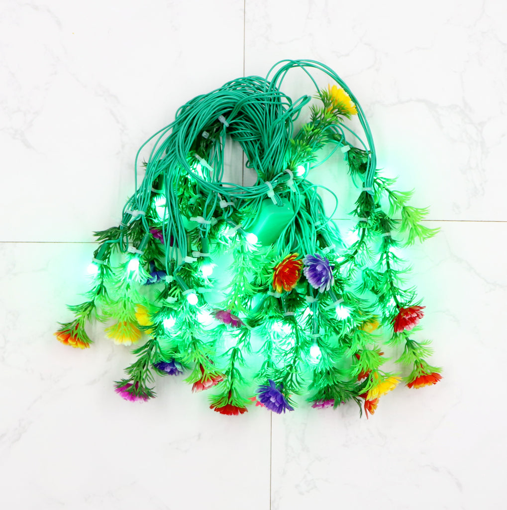 Multi-Color Flower 24 LED String Fairy Lights