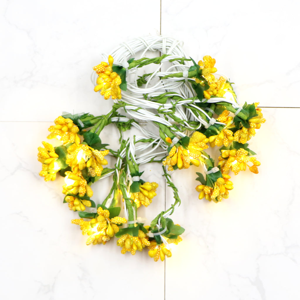 Yellow Fruits Mulberry 16 LED String Fairy Lights