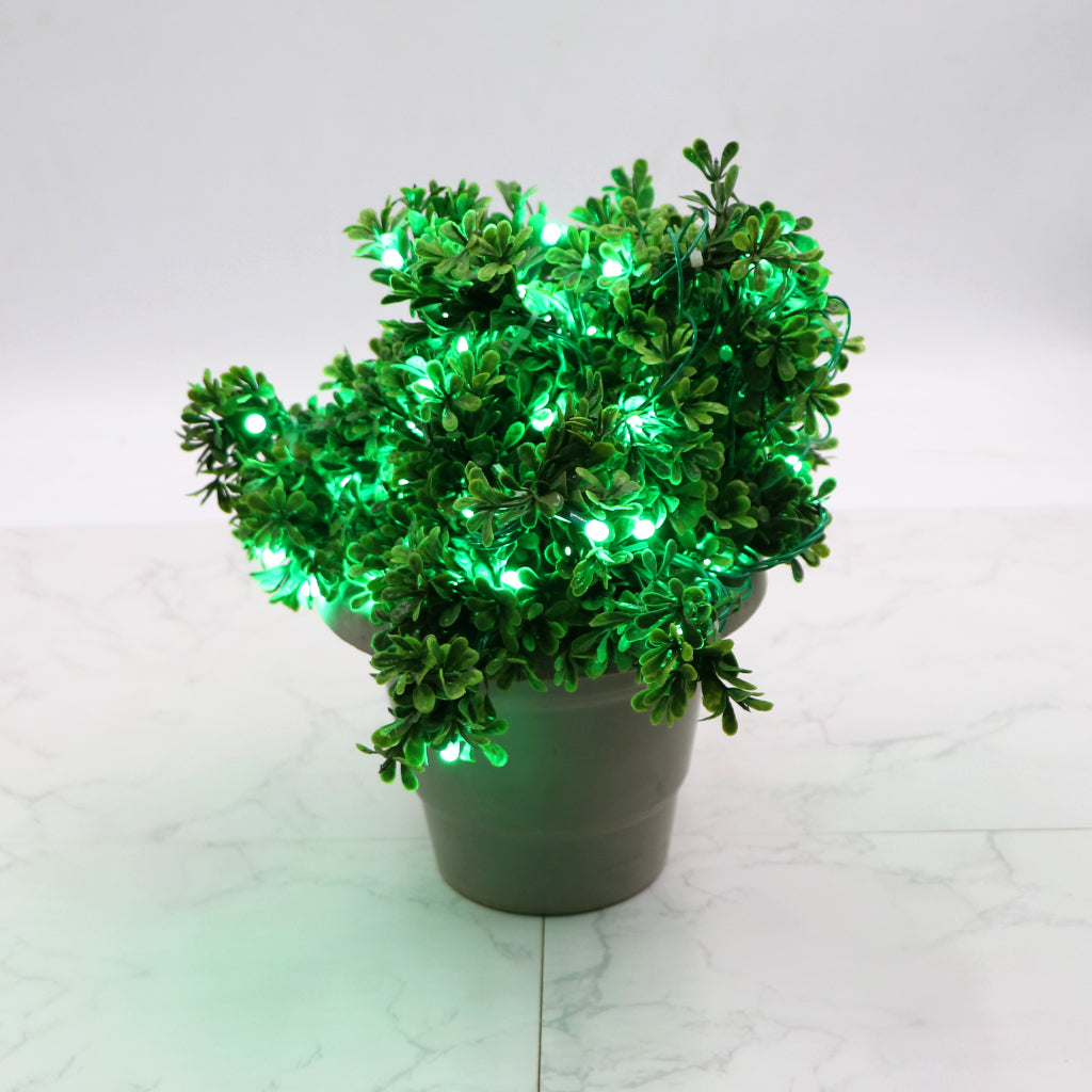 Mini Green Leaves 60 LED String Fairy Lights