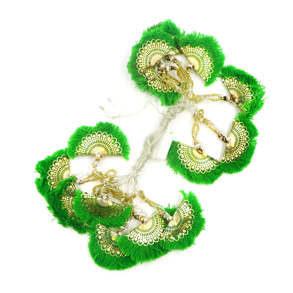 Green Thread Fan Pankha 14 LED String Fairy Lights
