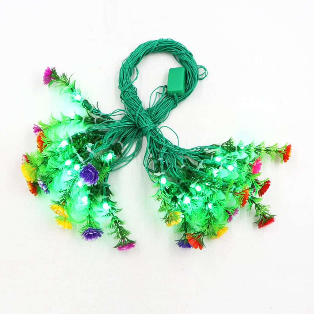 Multi-Color Flower 24 LED String Fairy Lights