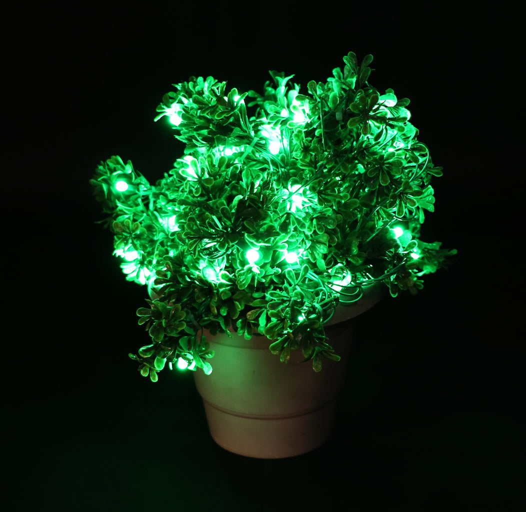 Mini Green Leaves 60 LED String Fairy Lights