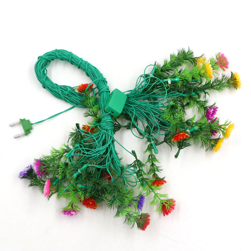 Multi-Color Flower 24 LED String Fairy Lights