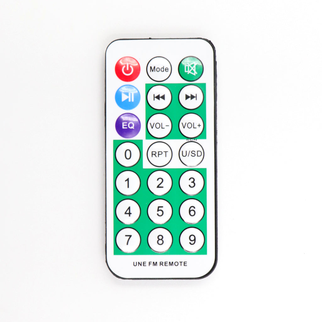 Enclosed Metal Body Remote Controlled Music Player with Bluetooth/FM/Aux/SD Card and USB Inputs