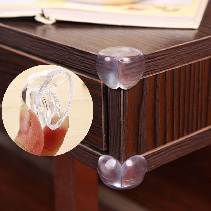 Transparent Round Corner Guards - Pack of 4