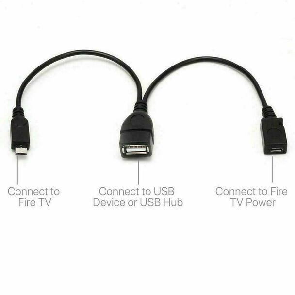 Micro USB Male to 2.0 Female Host OTG Cable with Adapter and Power Y Splitter