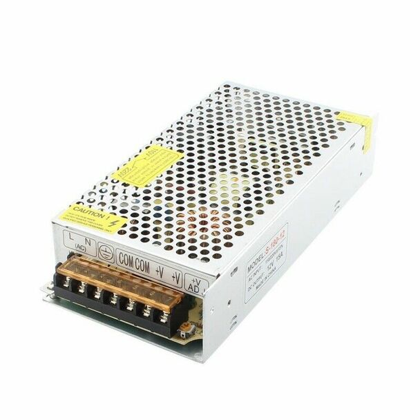 S-180-12 LED Strip Light Display Switch Power Supply SMPS DC 12V 15A 180W