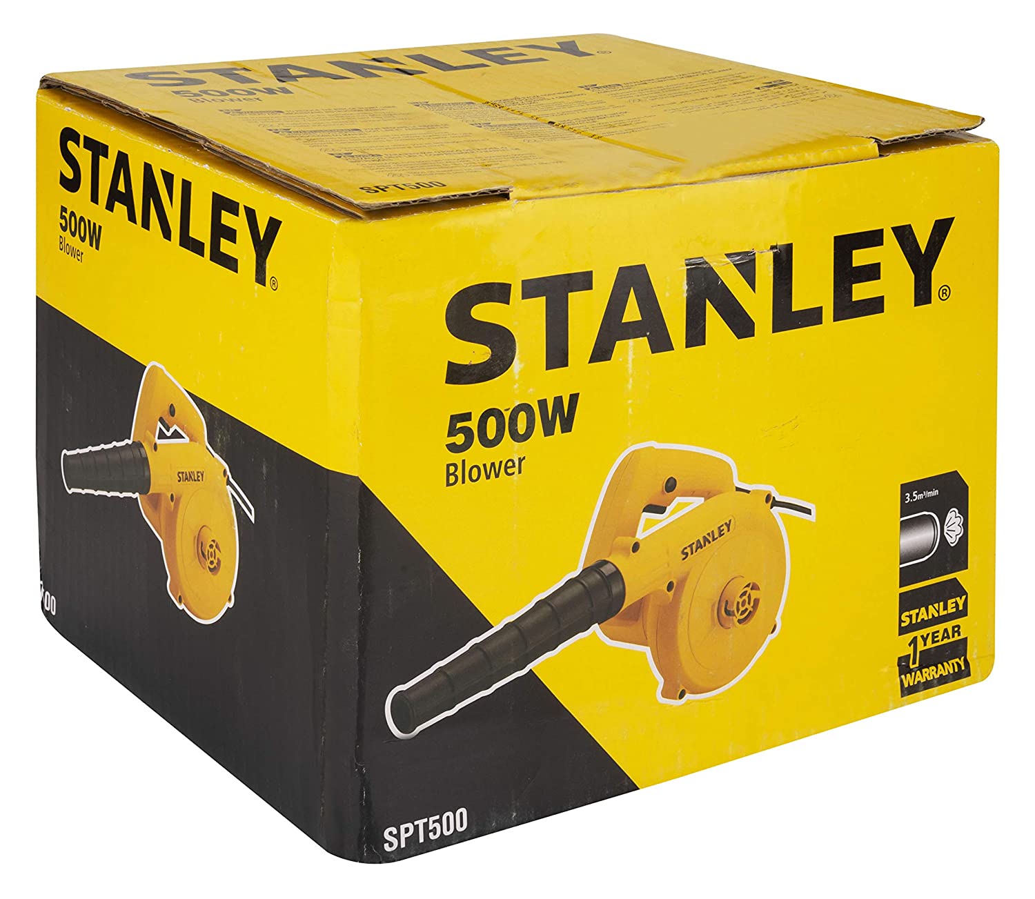 Stanley: 500W Plastic Single Speed Premium Air Blower