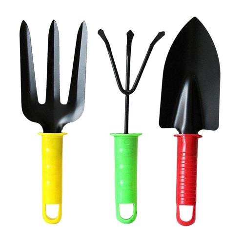 Colorful 3pcs Garden Tool Set with Plastic Handle