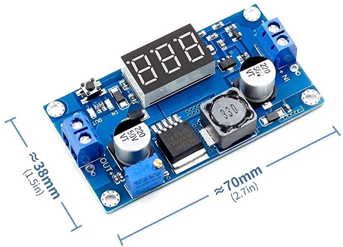 Type 3] XL6009 DC-DC Adjustable Boost Module 5-40V 4A with Digital Di