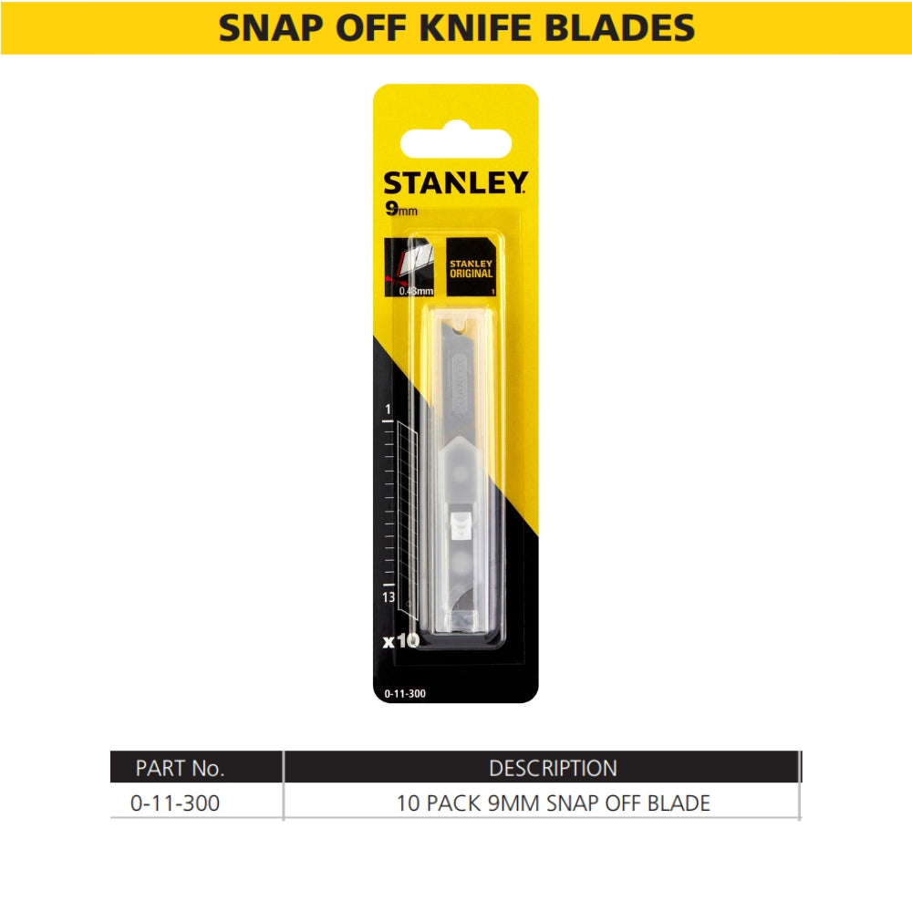 Stanley Spare Blades for Snap-Off Cutter [Pack of 10]