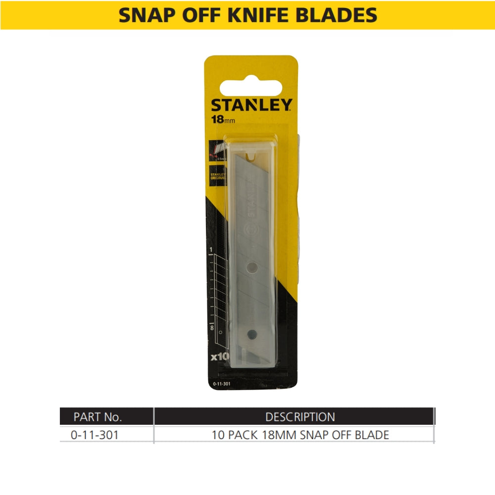 Stanley Spare Blades for Snap-Off Cutter [Pack of 10]