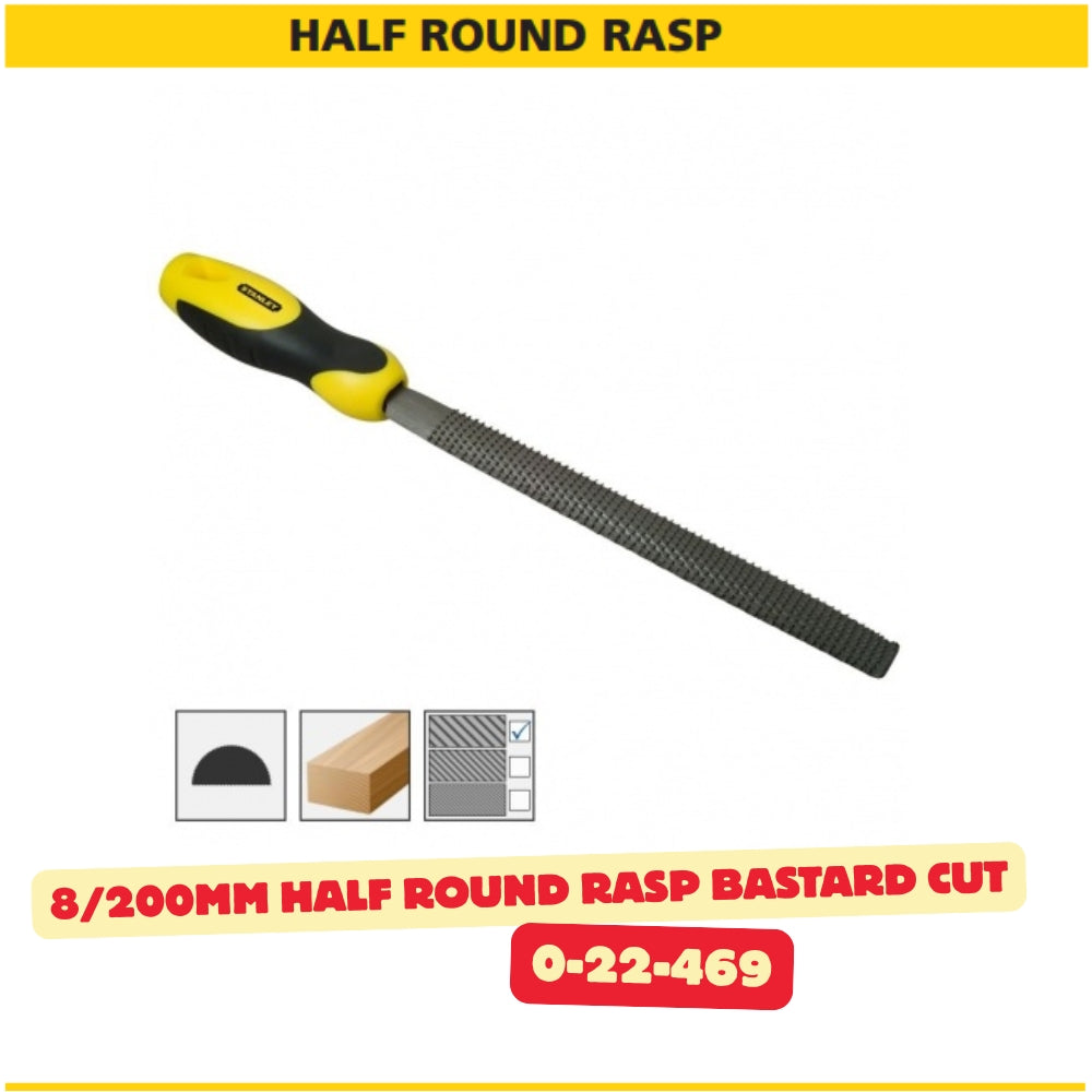 Stanley 8in/200mm Rasp Hand Filing Tool