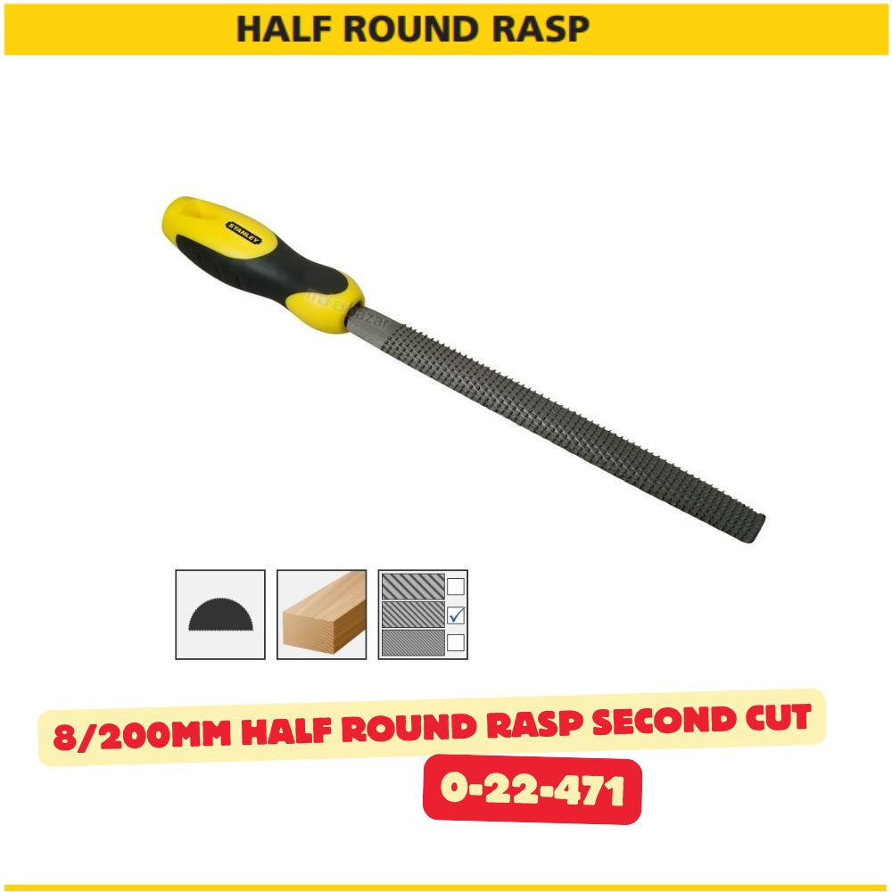 Stanley 8in/200mm Rasp Hand Filing Tool