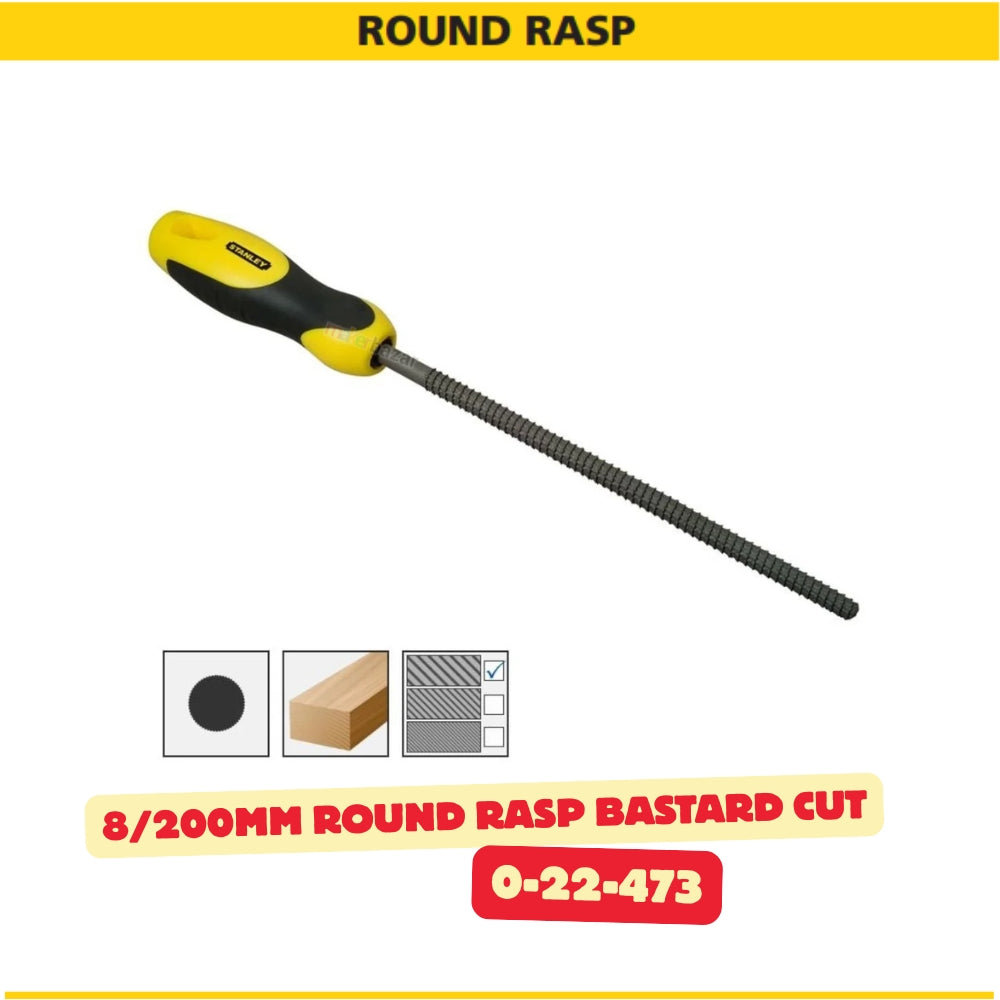 Stanley 8in/200mm Rasp Hand Filing Tool