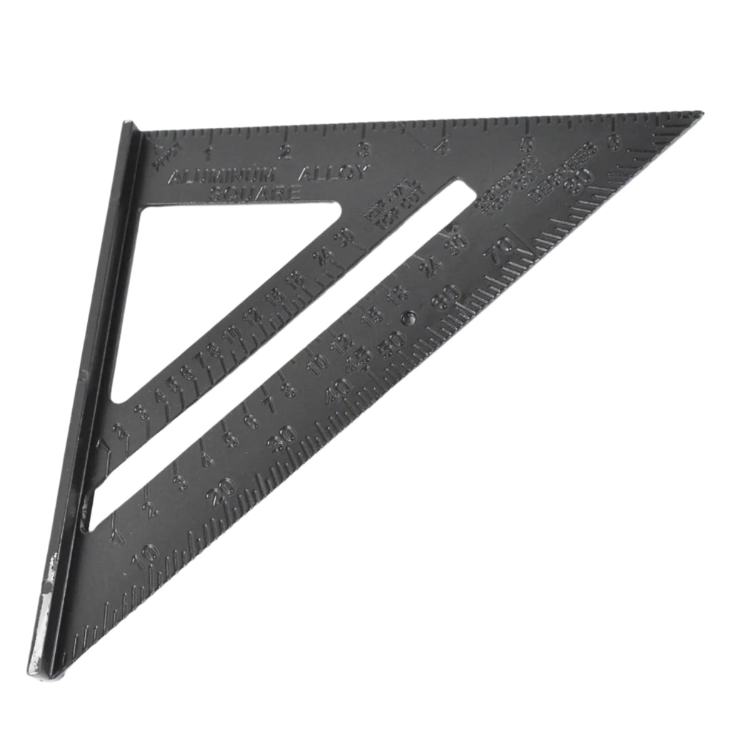 Buy Double-Sided Scale 45-Degree Triangle Ruler | 7-Inch Aluminum Alloy ...