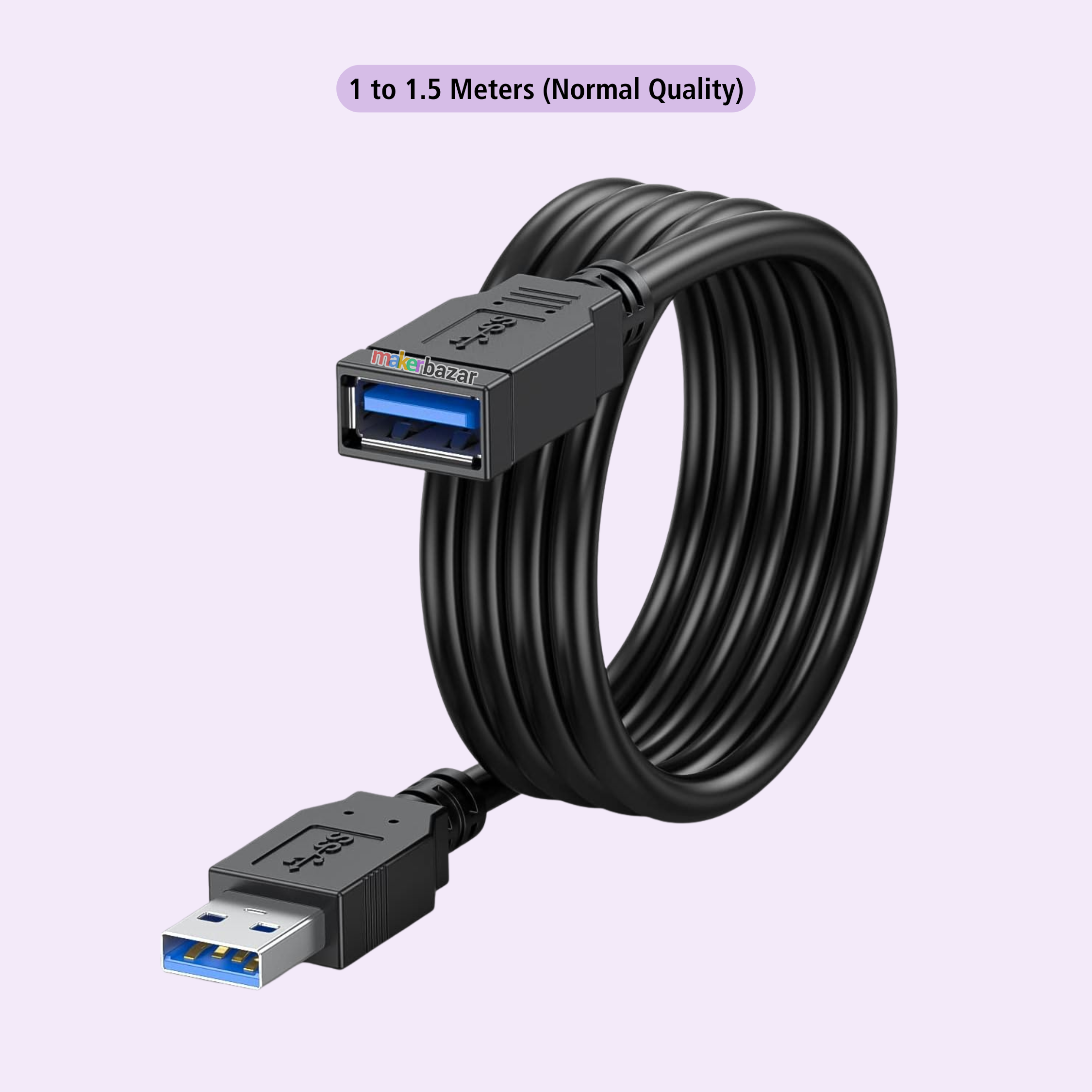 Male USB to Female USB Converter Extension Cable