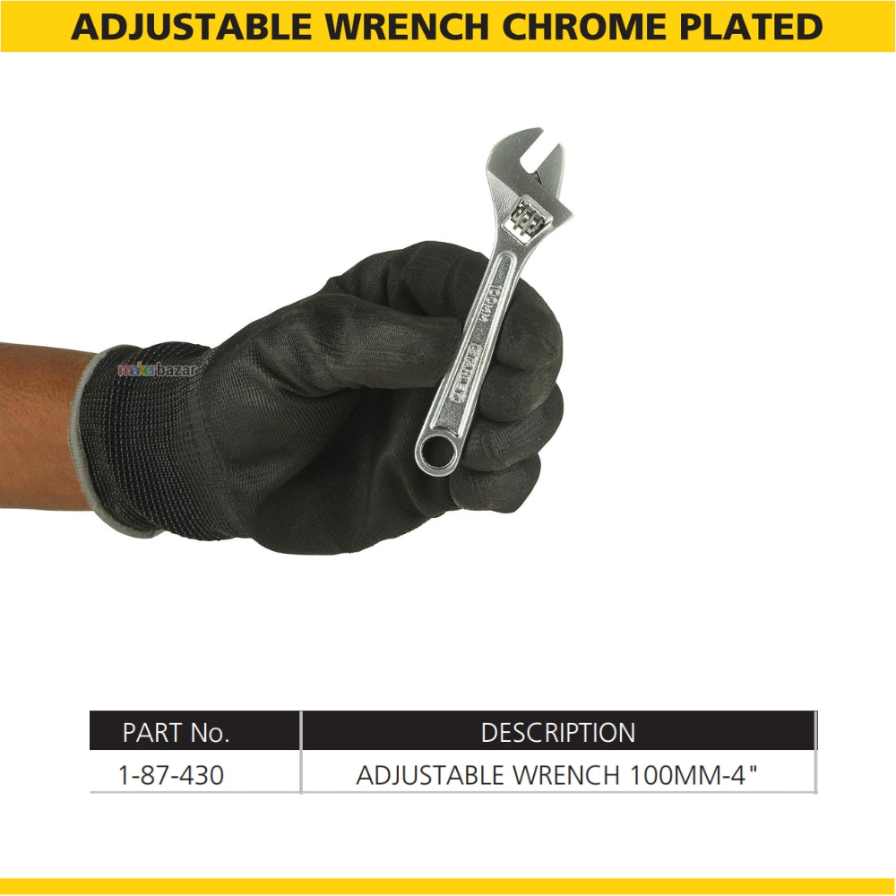 Stanley Adjustable Wrench Chrome Plated Spanner