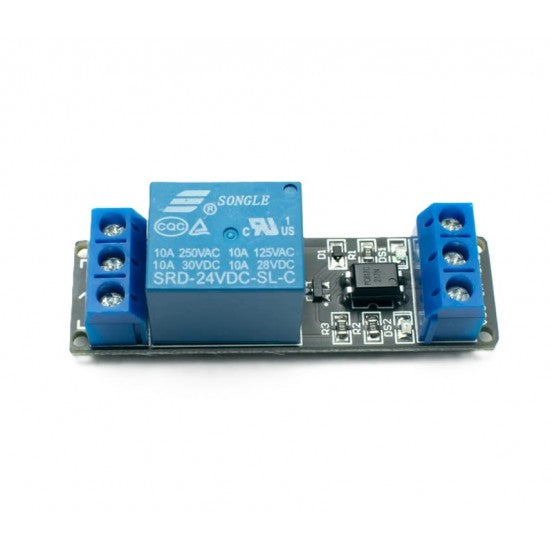 Single-Channel Relay Optocoupler Module with 2 Screw Terminal Blocks