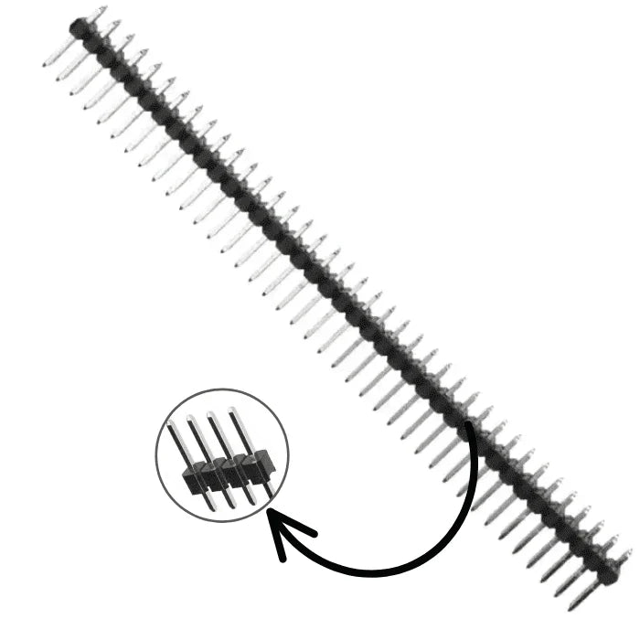 40-Pins Male Berg Strip Connector