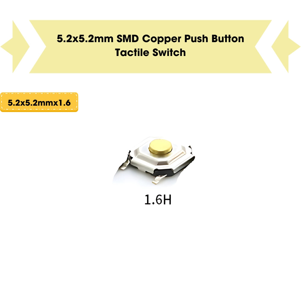 Buy Mini 4PIN SMT Tactical Momentary Metal Push Button Switch 260G ...