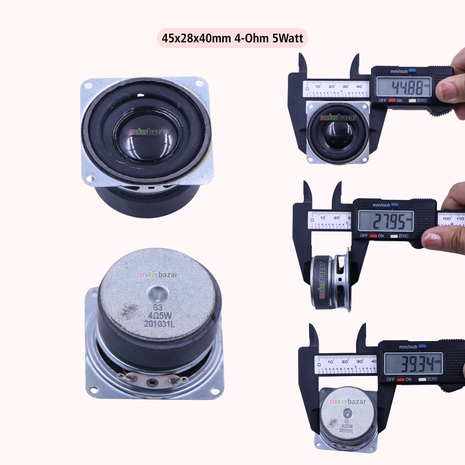 1.75-Inch External Magnet Speaker Driver with Frame