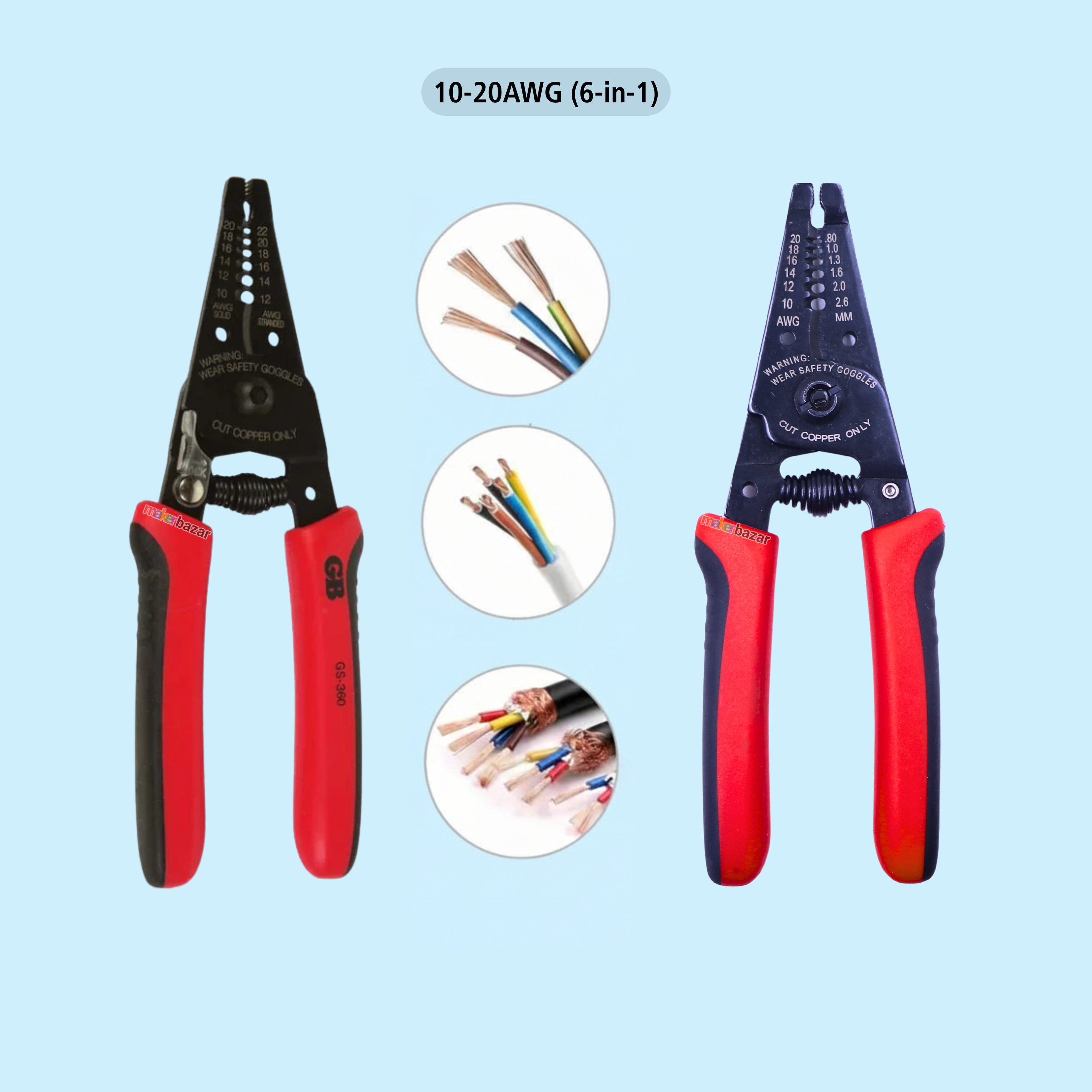 Multifunctional Wire Stripper Cable Cutter Crimping Tool