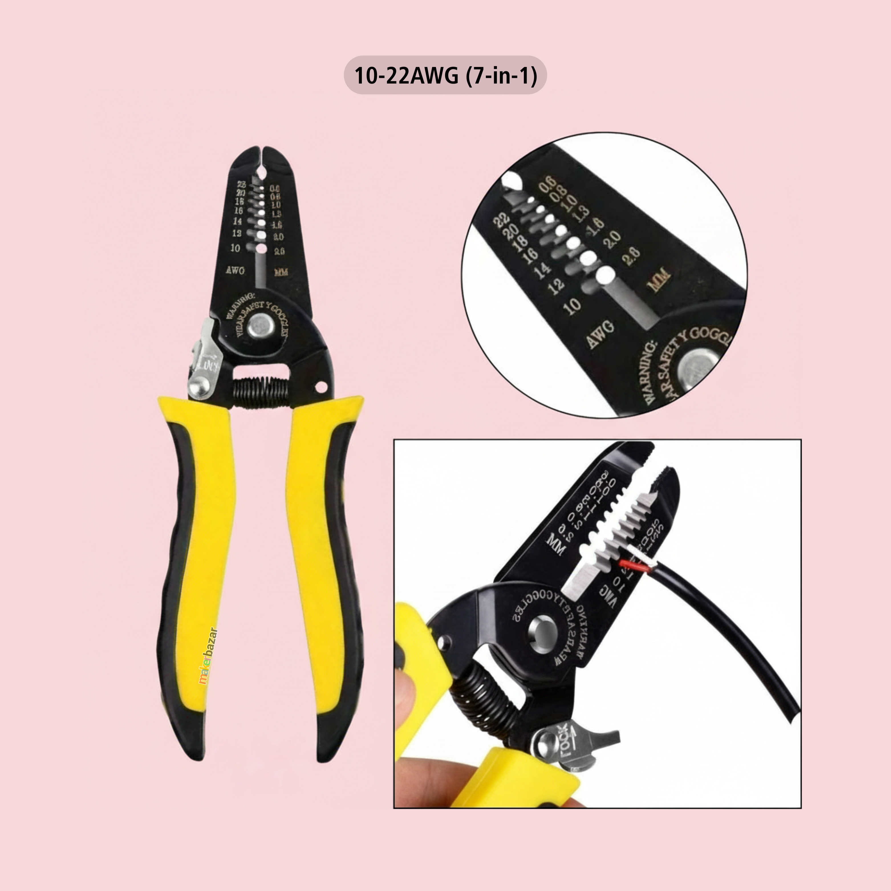 Multifunctional Wire Stripper Cable Cutter Crimping Tool