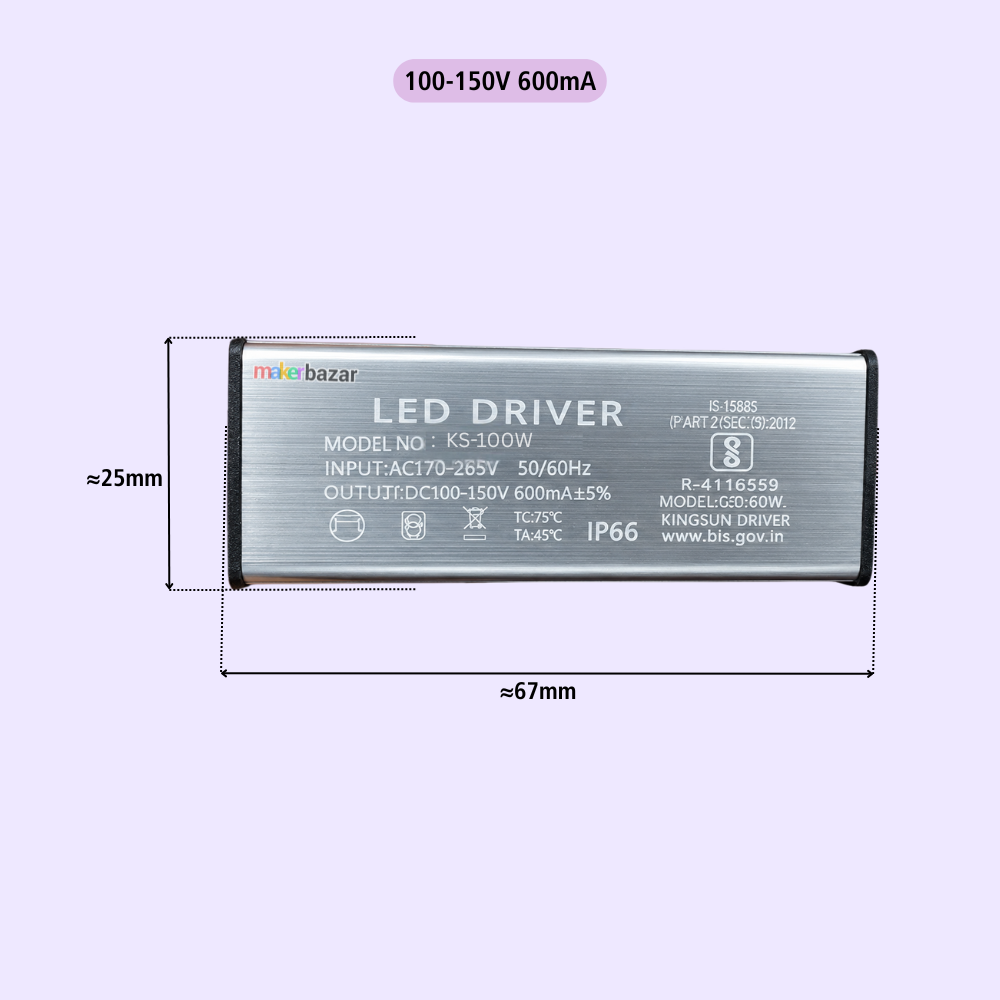 100W MCPCB LED Light Driver Modules