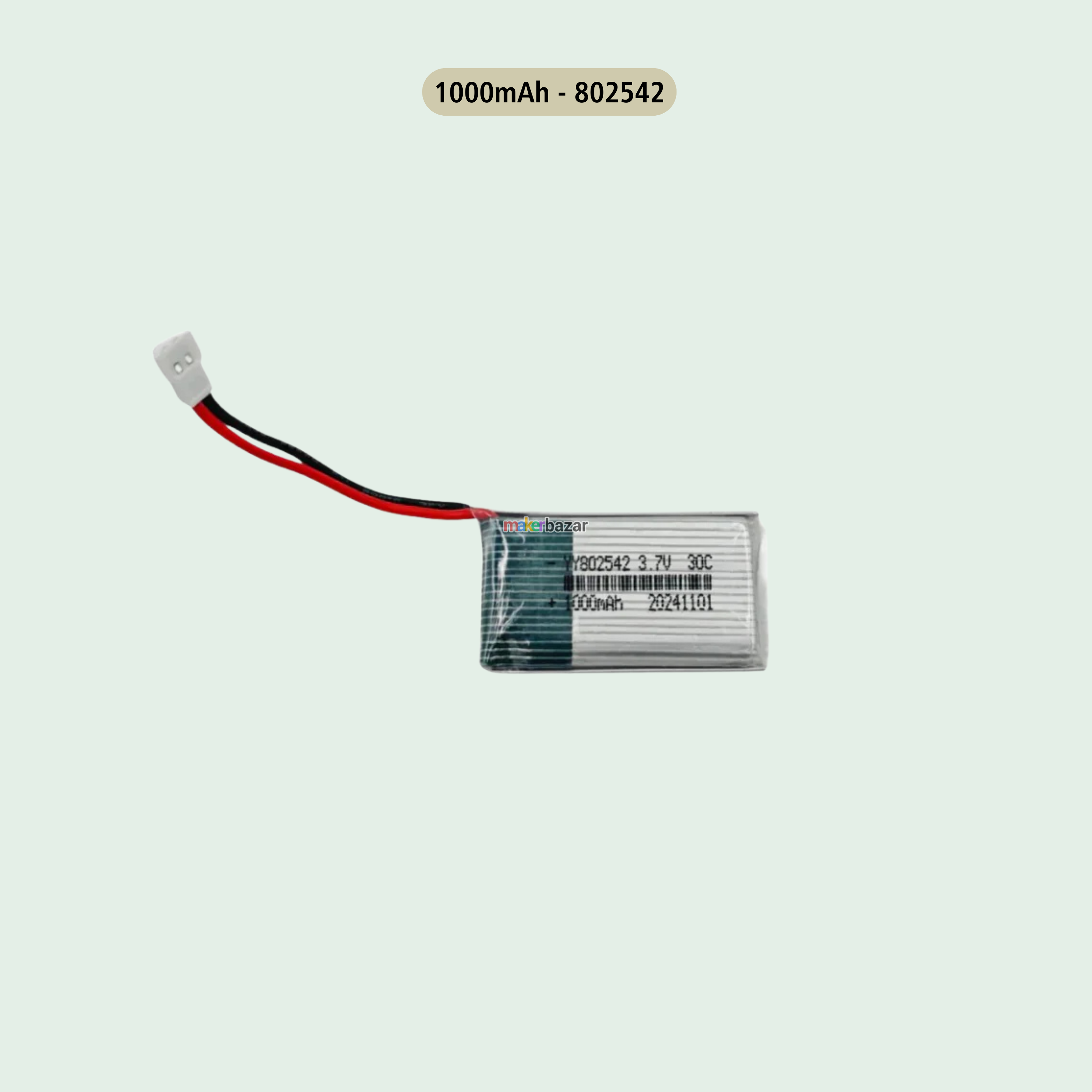 KP: Drone LiPo Batteries 3.7V Rechargeable Battery for Mini RC Aircraft, Quadcopters